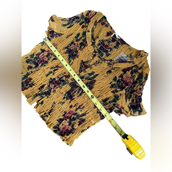 Free People Blooming Romance Goldenrod Top & Skirt Combo - Picture 14 of 17